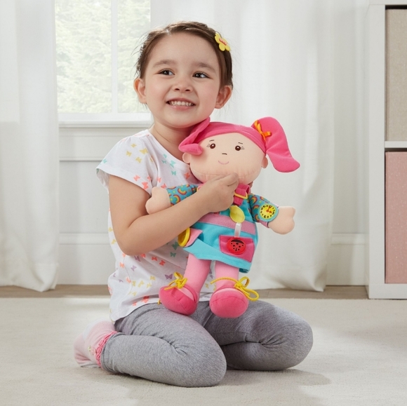 Spark Create Imagine Rainbow Learning Girl Plush Toy Educational Watch Shoe Doll - Picture 14 of 15